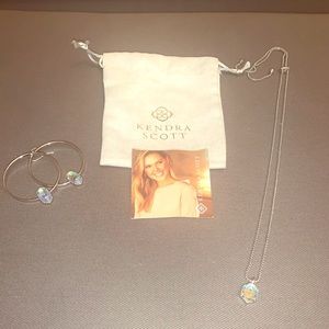 Kendra Scott custom necklace and earrings set.